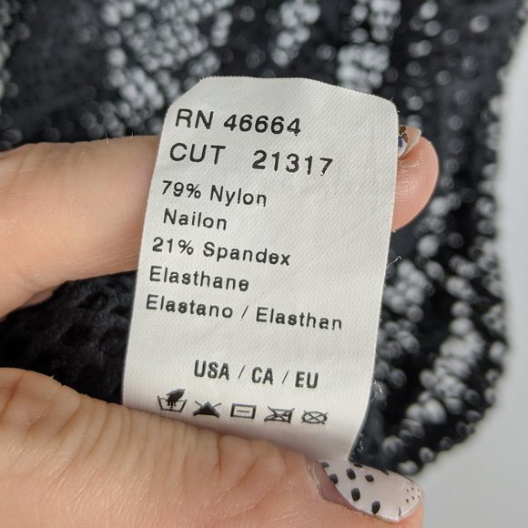 Ella Moss Isla Black Lace Swim Beach Cover Up S - Picture 7 of 10